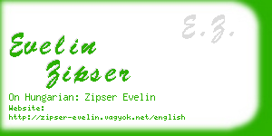 evelin zipser business card